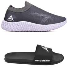 Men Sneakers - 灰色 - 查看 1