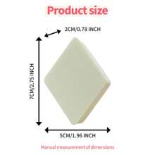 5pcs Non-Latex Makeup Sponges, Dual-Use Sponge Applicable For Powder, Cream, Liquid Foundation. - Mint Green - View 2