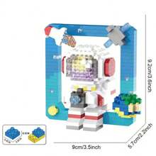 Small Particle Astronaut Building Blocks Toy- Creative Glowing Brick Blocks Decoration For Most Scene, Strengthen Hand-Made Ability, Christmas Gift Room Decoration