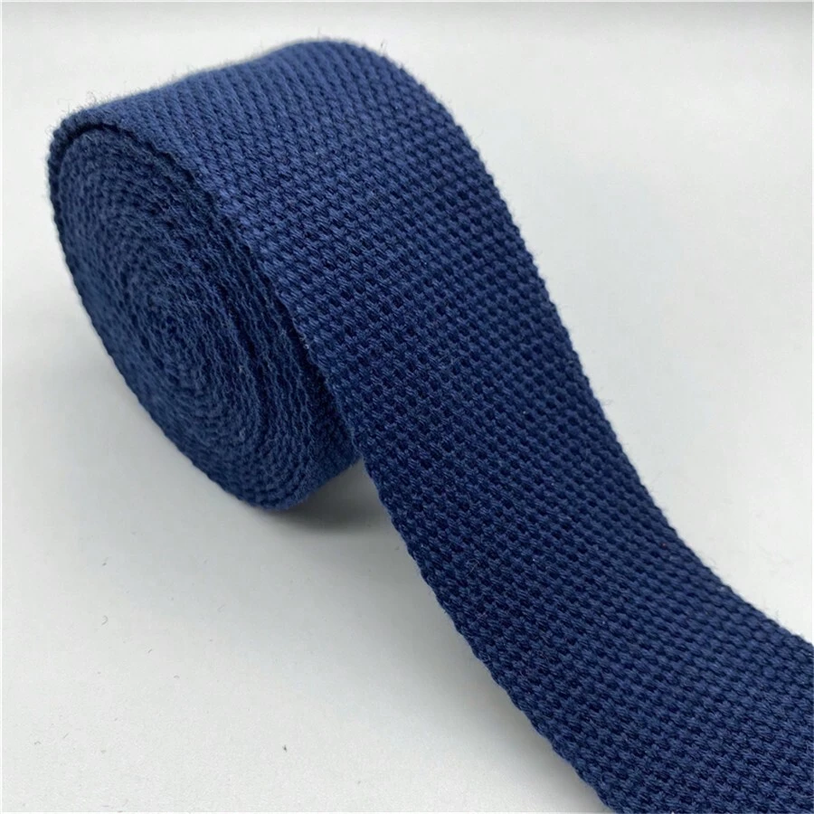 25mm 30mm 38mm 2yards Length Navy Blue Ribbon Strap Canvas Webbing Knapsack Strapping Bags Crafts For Belt Bag Dog Accessories - Navy Blue - View 1