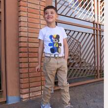 Young Boys Denim Tops - Màu be - Xem 2