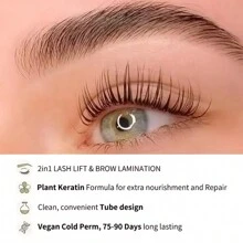 ICONSIGN 睫毛和眉毛提拉套件,素食角蛋白睫毛提拉和眉毛層壓,睫毛和眉毛燙燙套件 - 白色 - 查看 6
