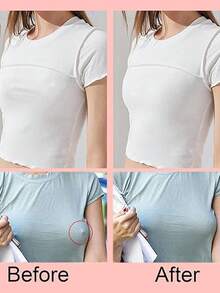 10入組愛心乳貼,乳房飾品,胸貼,調情用品,性感服飾配件,舞會配件 - 黑色 - 查看 5