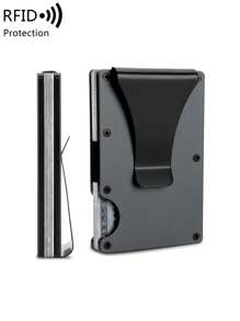 MIYIN 铝合金钱包 - 超薄防刮，带钞票夹，方便存放现金和卡片。多功能金属钱包，带钞票夹，适合日常使用，也可作为礼物送给男友/丈夫/父亲。防盗卡包，名片夹，信用卡夹，男女通用迷你钱包，卡套，RFID钱包。 - 灰色 - 查看 2