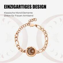 Totwoo Single Bracelet – Long Distance Relationship Bracelet For Couples | Smart Jewelry His And Hers Touch Bracelets For Couples(Work In Pairs) - Figaro Chain/rose Gold - View 4