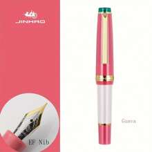 金豪1入組短精鋼鋼筆,配有水吸收器,小型辦公室禮物,便於攜帶,不含墨水,0.38mm / Ef / F三種筆尖,有8種顏色可選 - 芭樂 - 查看 4