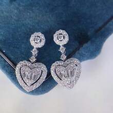 Dangle Earrings - 銀色 - 查看 4