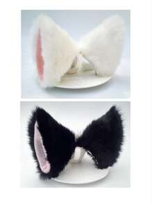 1 kẹp tóc tai mèo hoặc tai cáo nhồi bông dễ thương dùng để hóa trang hoặc trang trí tiệc Halloween Phụ kiện Halloween - Nhiều màu - Xem 6