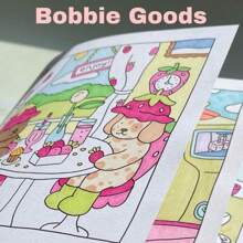 Libro para colorear de perritos /  libro de dibujo - Rosa - Ver 1