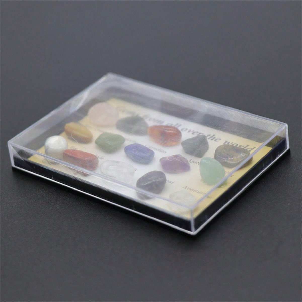 15 Kinds Mini Gemstones Including Agate And Crystal, Geological