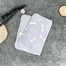 1 Miếng Flannel Nhiều màu Chăn Với Wrapped Cạnh Đối với Thú cưng Ấm áp , Thích hợp Đối với Chó Và Mèo Đối với Trong nhà Sử dụng Như Tấm lót Hoặc Trải giường - Xám - Xem 4