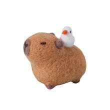 DIY Wool Felt Material Pack Animal Series (Notice: Not Final Product, Need You To DIY!!!). Material Pack Includes: Wool, Felt Operating Foam (Felt Needles Insert In The Foam), Key String And Pin Needle.