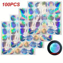 100pcs Holographic Candle Warning Labels For Jar, Container, Wax Melting Safety Stickers For Tins, Candle Making Supplies