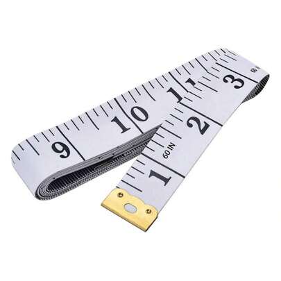 Soft Tape Measure With Dual Scale, Suitable For Sewing, Tailoring, Medical And Body Measurements, White, 60 Inches