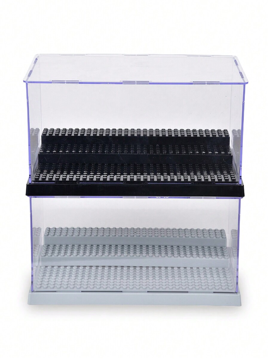 3 Steps Dustproof Acrylic Transparent Collection Figures Display Box Building Blocks Model