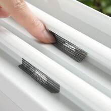 30pcs Aluminum Alloy Anti-Mosquito Stickers For Door And Window Water Outlets, Insect-Protection Cover Patch, Mesh Repairing Sticker - Black - View 4