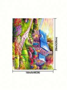 Diy Scenery Oil Painting By Numbers Kit - Purple - View 2