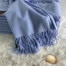 Women's Scarves - 淺藍色 - 查看 2