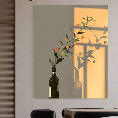 1 幅墙面装饰画，浪漫玫瑰，采用高清喷墨制作方式，高端高档，装饰房间的最佳礼物，充满浪漫典雅的花朵和光线，墙壁艺术卧室，画芯，画布，海报