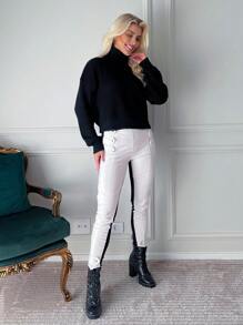 Women Knit Tops - Negro - Ver 4