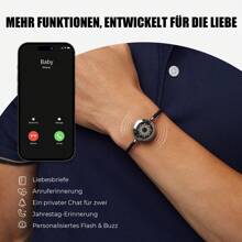 Totwoo Single Bracelet – Long Distance Relationship Bracelet For Couples | Smart Jewelry His And Hers Touch Bracelets For Couples(Work In Pairs) - Milan Rope/Black - View 4