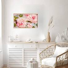 1 Miếng Đầy màu sắc Mùa Xuân tranh sơn dầu In Treo tranh Textured Phấn màu Hoa Và Trái cây Cam quýt Trừu tượng Tác phẩm nghệ thuật Đối với Phòng khách Ngày lễ Trang trí tường Quà tặng lễ hội Đóng khung - Nhiều màu - Xem 3