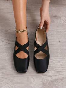 Mocasines planos para mujer de tacón suave, zapatos de trabajo de talla grande con punta redonda, estilo vintage de baja altura tipo penny loafer para el trabajo