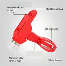 Building Blocks Dismantling Tool, Multifunctional Disassembly Tool Kit Pliers Hammer Extractor - Red - View 2