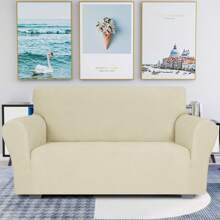 YSTYLE Sofa Cover 1/2/3/4 Seats With Armrests, Stretch Couch Cover, Heavyweight Winter Slipcover, Non-Slip Sofa Cover Washable - Beige - View 2