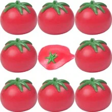 1 件番茄减压球 - 牢不可破的释放压力挤压玩具 - 紅色 - 查看 6