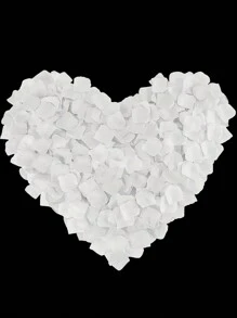 2000pcs White Artificial Rose Petals, Fake Silk Flower Petals For Weddings, Romantic Decoration For Special Night, Proposal, Engagement, Celebrations, Parties., Back To School Valentine Day