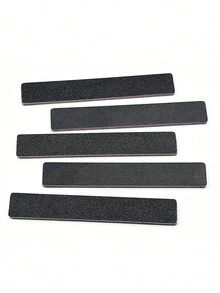 10pcs Double Sided Rectangle Shape Nail Files 100/180 Grit - Black - View 2