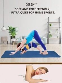 Foldable Yoga Mat Lightweight, And Easy To Store For Travel - Anti-Slip Folding Exercise Mat For Yoga, Pilates, Home Workouts, And Floor Exercises - Blue - View 4