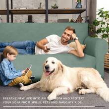 YSTYLE Sofa Cover 1/2/3/4 Seats With Armrests, Stretch Couch Cover, Heavyweight Winter Slipcover, Non-Slip Sofa Cover Washable - Green - View 5