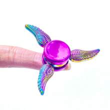 1pc Magical Wing , Fingertip Stress-Reducing Metal Gyroscope, Metal Hand Crank, Finger Toy, Finger Spinner, Perfect Leisure Stress-Reducing Gift - Multicolor - View 12