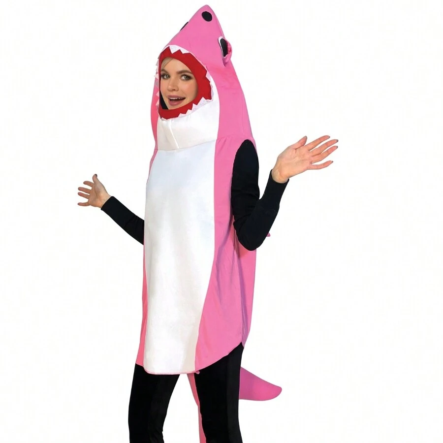 Ultimate Pink Shark Costume, Adult - Pink - View 1