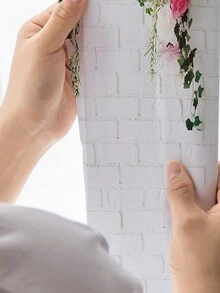 1入組多色花卉刺繡桿頂聚酯纖維薄紗窗簾,全季適用 - 彩色 - 查看 7