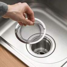 1入組廚房水槽過濾網,水槽籃過濾器和過濾網,適用於水果/蔬菜洗滌清潔 - 銀色 - 查看 3