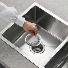 1入組廚房水槽過濾網,水槽籃過濾器和過濾網,適用於水果/蔬菜洗滌清潔 - 銀色 - 查看 2