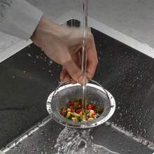 1入組廚房水槽過濾網,水槽籃過濾器和過濾網,適用於水果/蔬菜洗滌清潔 - 銀色 - 查看 1