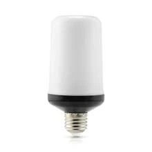 1 Tlg 6W E27 LED Licht Fackel Feuer Lampe Flammen Effekt Glühbirne Birne Flammen Glühbirne E27 Lampe LED Flamme Effekt Glühlampen Flackerlicht Außenleuchte für Halloween Weihnachten Deko Haus Garten Party - Weiss - Übersicht 8