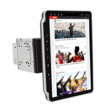 10英寸通用1din 2din Android汽車收音機音響,搭載carplay Android Auto,電容旋轉直立螢幕高清gps導航wifi Usb汽車播放器 - 杏色 - 查看 9