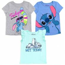 Lilo & Stitch Stitch 3 Pack T-Shirts - Multicolor - View 8