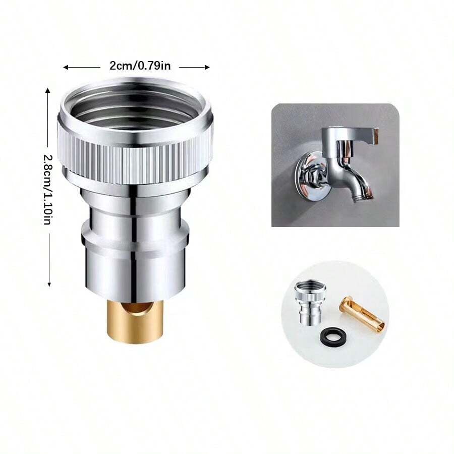 2 Sets Washing Machine AntiDrop Faucet Fittings AntiLeak Auto Stop