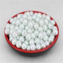 1 món 8mm 50 chiếc Thủy tinh giả ngọc trai nhiều màu Kiểu hạt rời có lỗ thẳng để làm đồ trang sức Vòng tay tự làm, vòng cổ, mũ nón, vòng hoa, và nghệ thuật & thủ công - 8mm - Xem 14