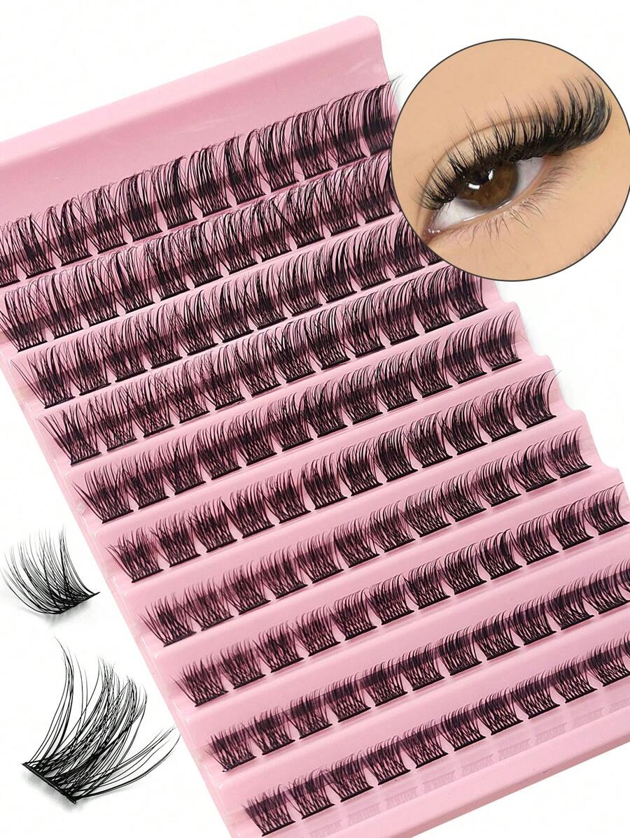 Asiteo Asiteo 120Pcs Clusters Individual Lashes Soft Natural Faux Mink False Eyelashes DIY Eyelash Extension Lash Clusters,Eye Lash Clusters,Individual Eyelashes,Lashes,Fake Lashes
