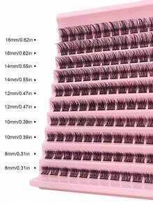 Asiteo Asiteo 120Pcs Clusters Individual Lashes Soft Natural Faux Mink False Eyelashes DIY Eyelash Extension Lash Clusters,Eye Lash Clusters,Individual Eyelashes,Lashes,Fake Lashes