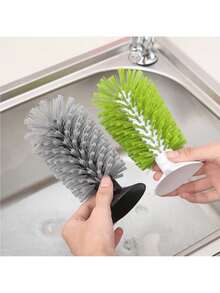 Phòng bếp Bồn rửa chén Sự Hút Bàn chải làm sạch Cốc Cái cốc Cốc tròn có quai Lau sạch Chải - màu xanh lá - Xem 3