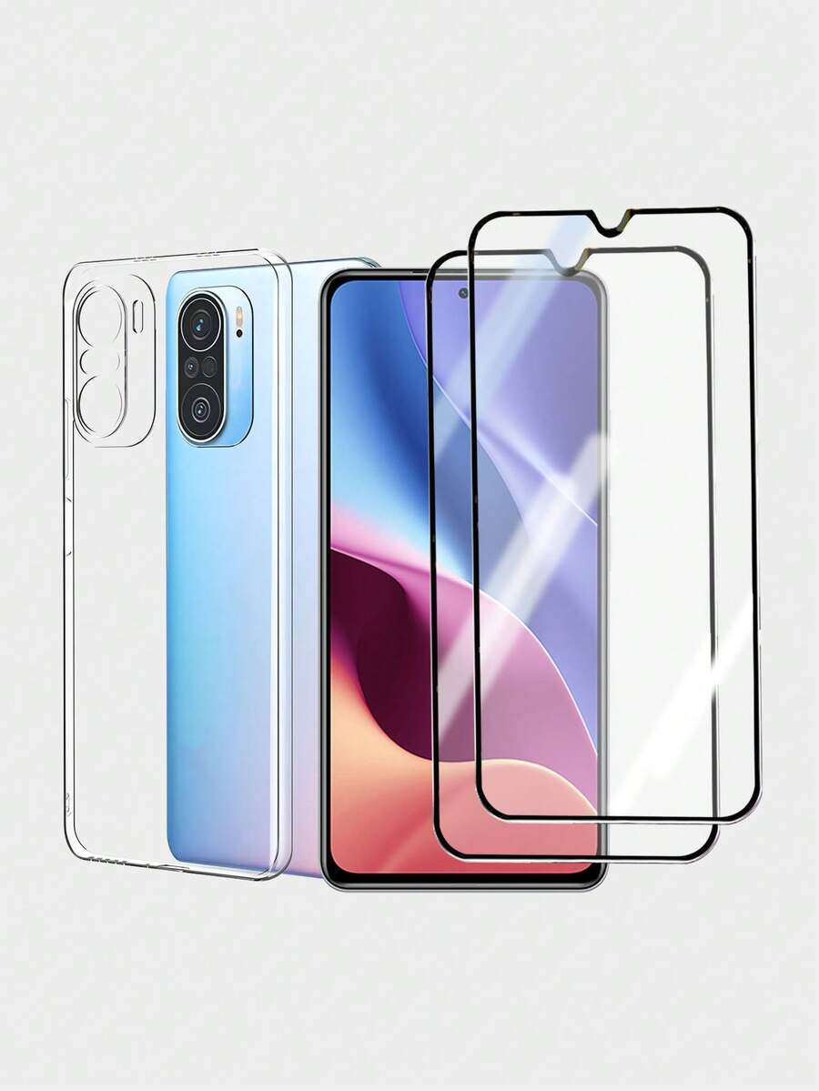 2 Miếng Dán Bảo Vệ Màn Hình HD Và Space Shell Tương Thích Với Điện Thoại Xiaomi, Redmi - trắng - Xem 1