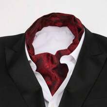 Bufanda larga reversible retro para hombre, bufanda casuales de caballero, bufanda formal de negocios para primavera, otoño e invierno, accesorios de camisa de traje de fiesta casual estilo ascot, excelente regalo boho